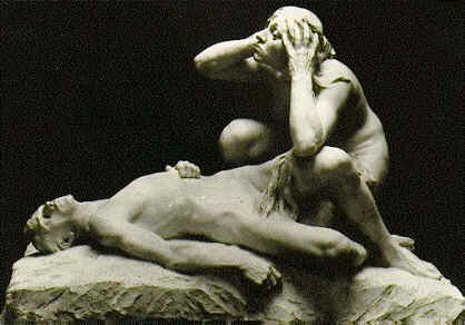 Eva an der Leiche Abels